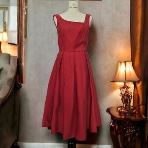 Red formal dress